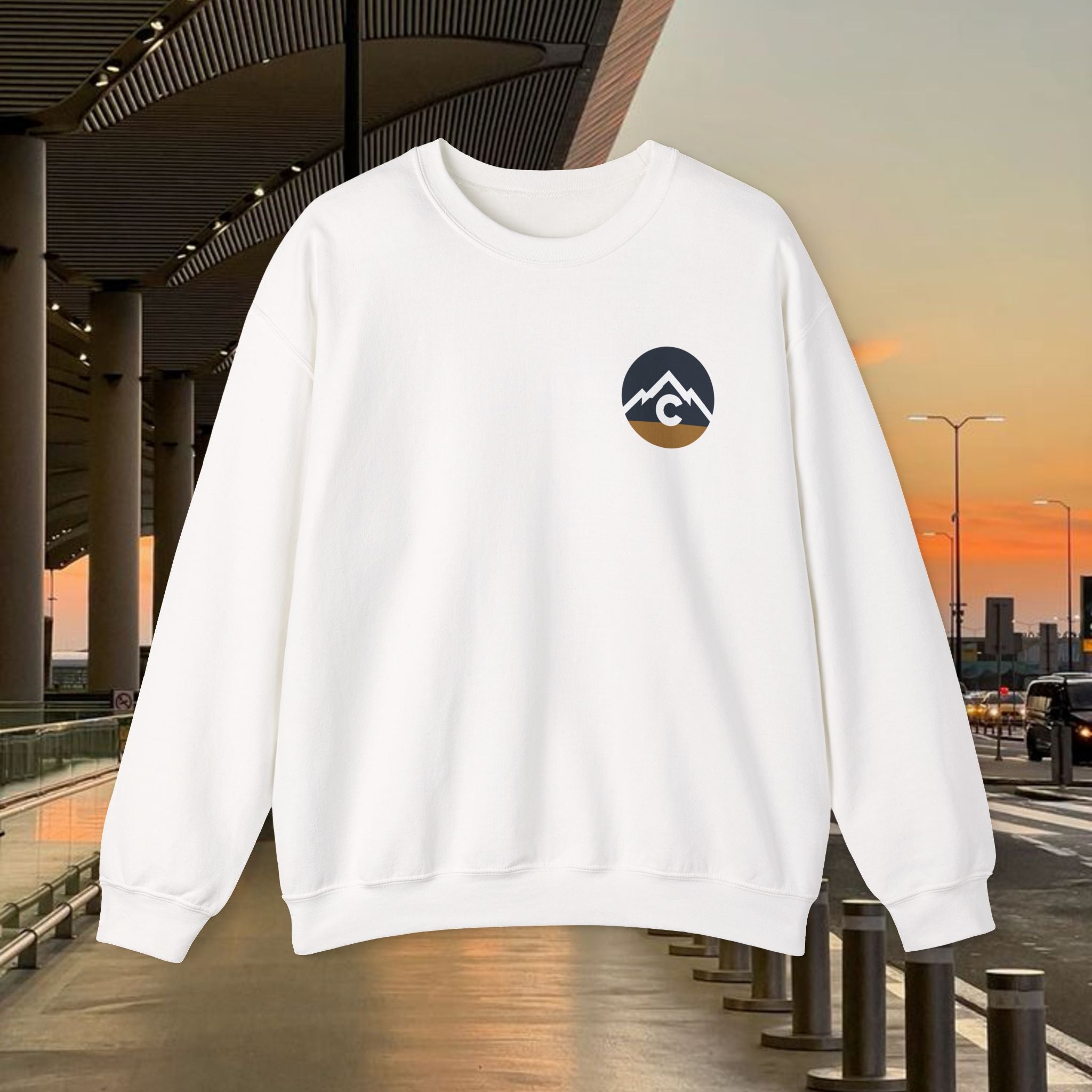 Modern F and B Colorado Crewneck Sweatshirt - The Great State of Colorado Mountain Logo