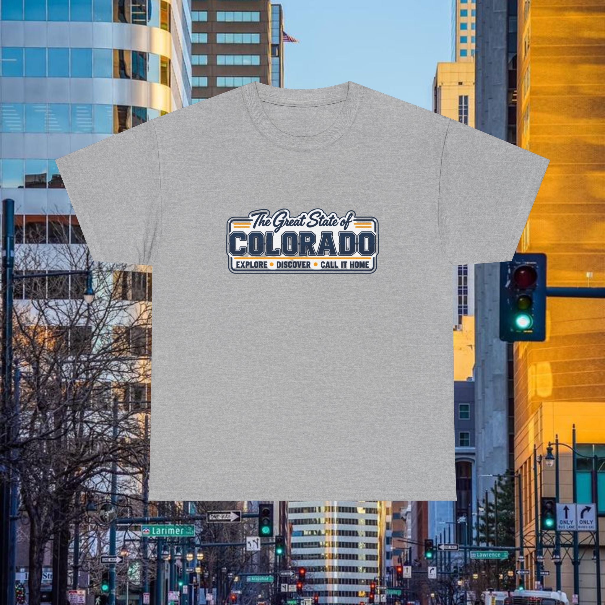 Old School Colorado State Tee — "The Great State of Colorado" T-Shirt