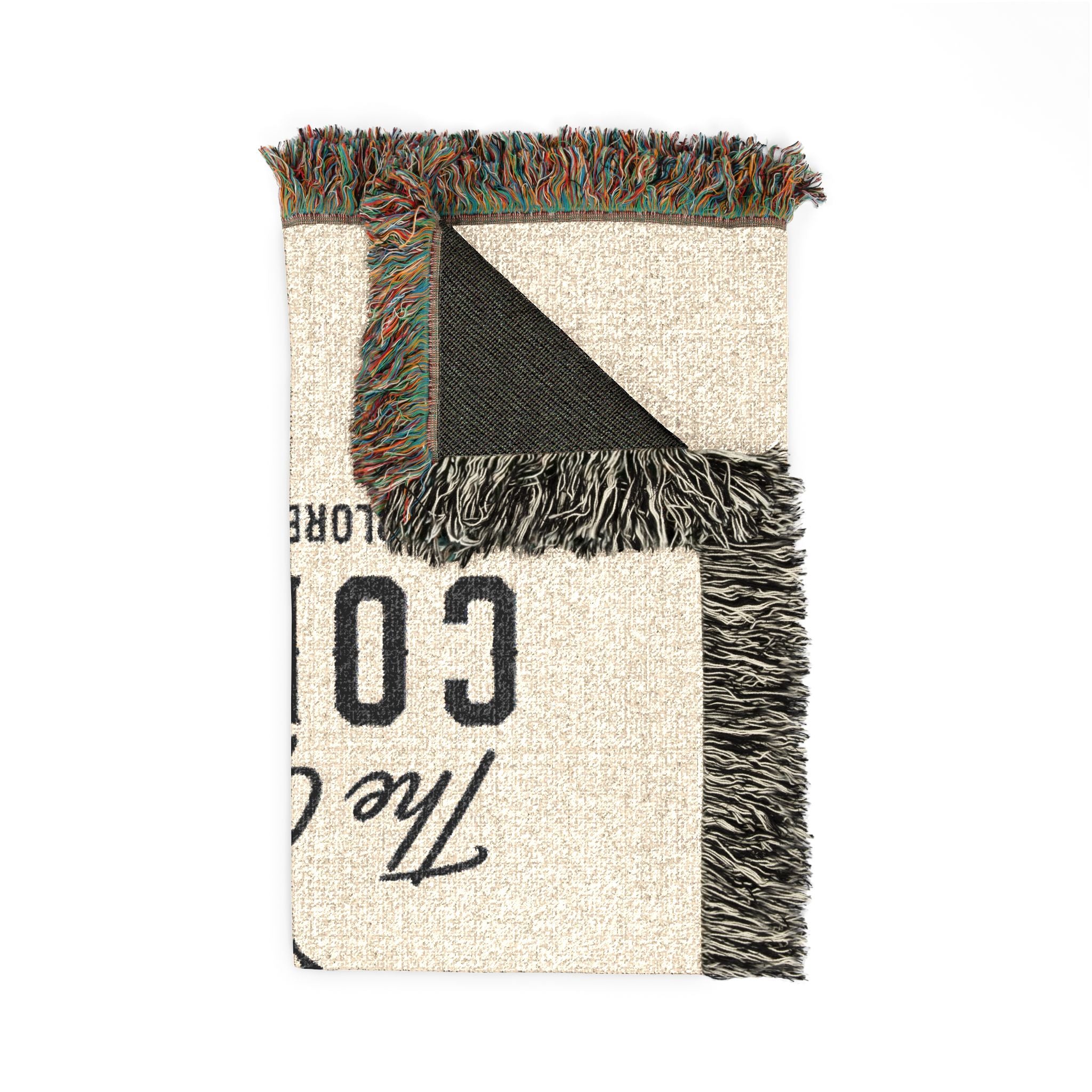 Colorado Adventure Woven Blanket — Mountain Cabin Travel Throw