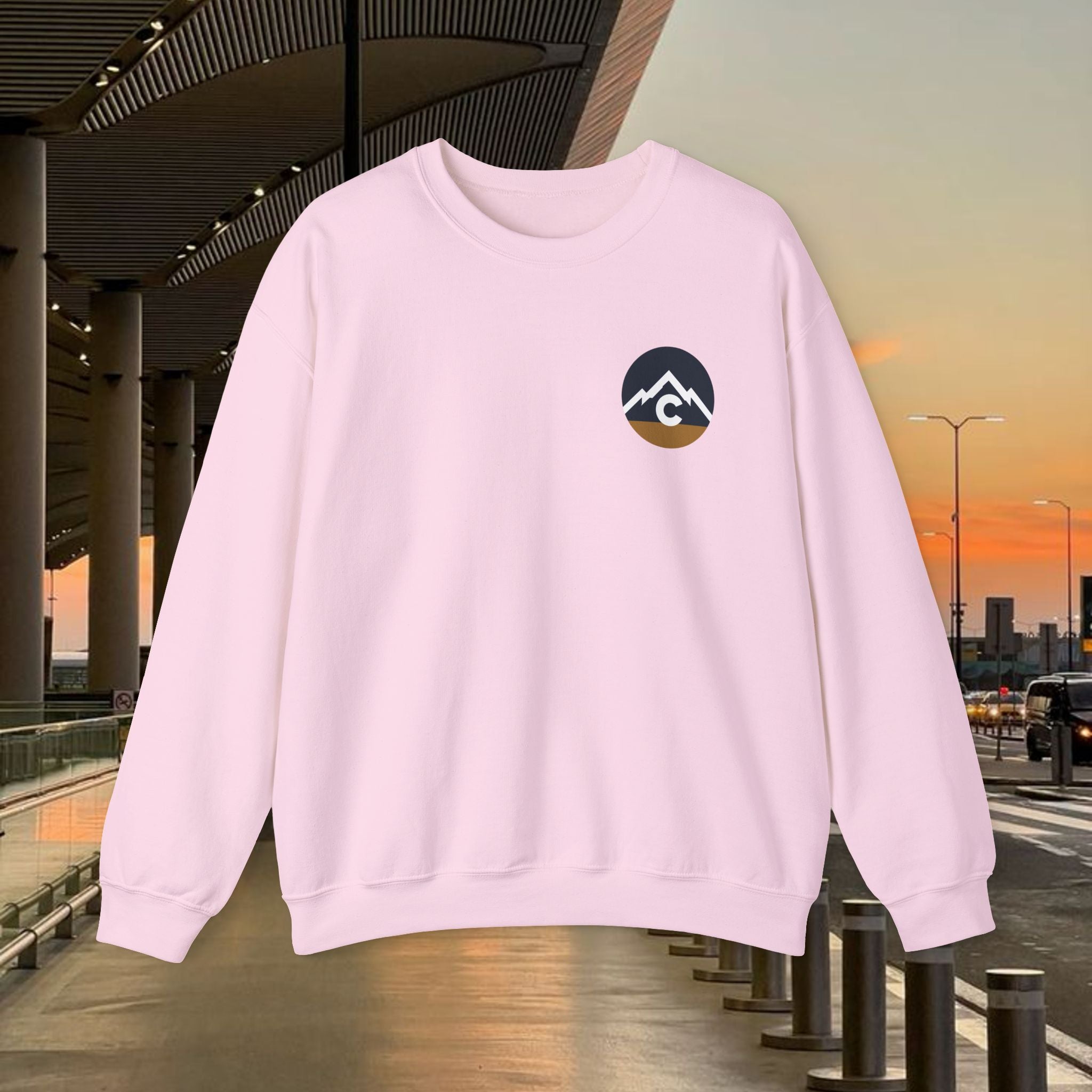 Modern F and B Colorado Crewneck Sweatshirt - The Great State of Colorado Mountain Logo